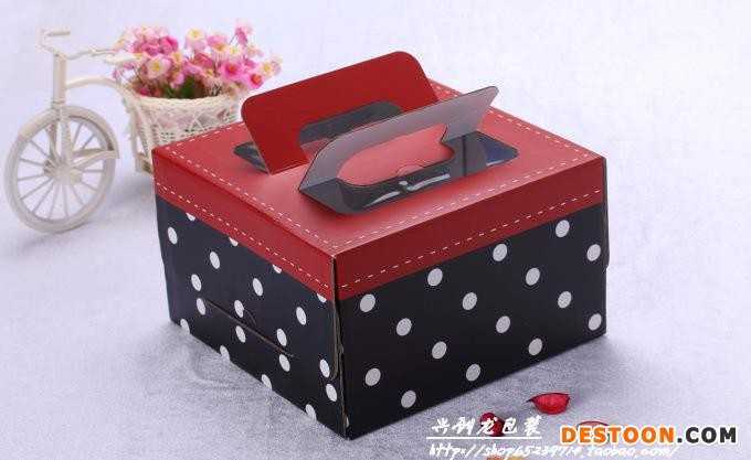 專業(yè)生產(chǎn) 10寸高檔手提正方形西點(diǎn)盒蛋糕盒 食品烘焙包裝盒西點(diǎn)盒