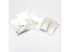 昌達2mm定位珠扣DIY飾品配件材料電鍍白K不退色包線扣卡子DIY手工圖1