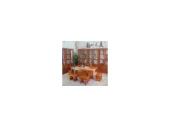 廠家直銷明清古典實(shí)木功夫茶桌客廳家具仿古泡茶將軍臺茶桌椅組合圖3