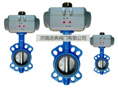 D641X氣動對夾式蝶閥河南廠家尺寸圖1