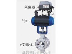 VQ641F氣動V型調(diào)節(jié)球閥工作原理圖1