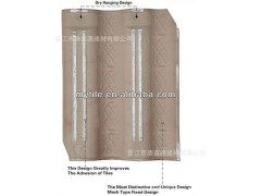 新款別墅陶瓷屋面瓦 多色連鎖瓦 全瓷化 超低吸水率圖2