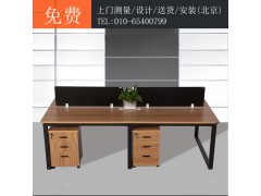 北京辦公家具 四人組合職員辦公桌 簡約辦公桌 新款辦公電腦桌圖2