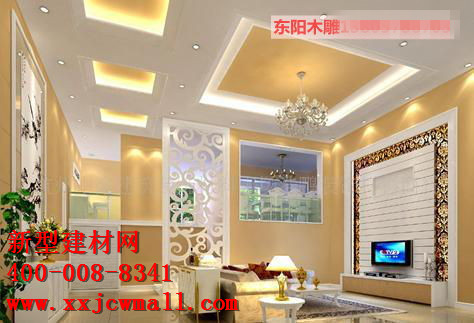 鏤空實(shí)木圖樣，新型建材網(wǎng)提供