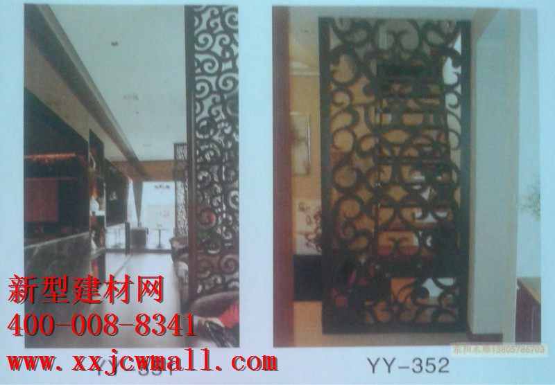 鏤空實(shí)木圖樣，新型建材網(wǎng)提供
