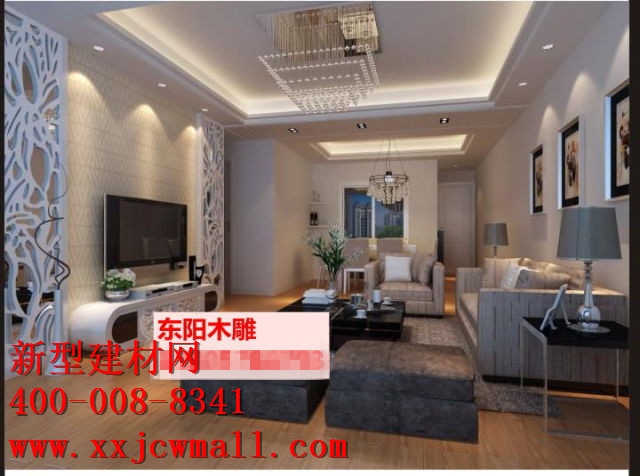 鏤空實(shí)木圖樣，新型建材網(wǎng)提供