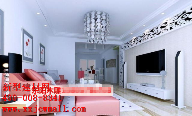 鏤空實(shí)木圖樣，新型建材網(wǎng)提供