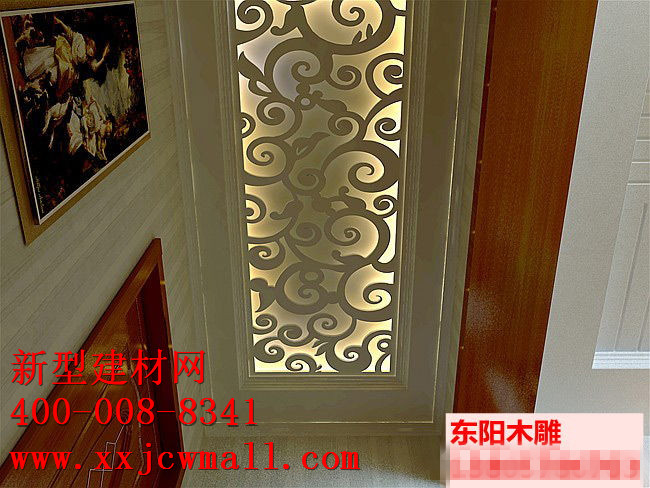 鏤空實木圖樣，新型建材網(wǎng)提供
