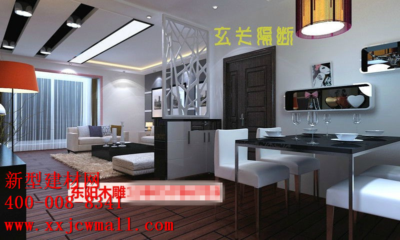 鏤空實木圖樣，新型建材網(wǎng)提供