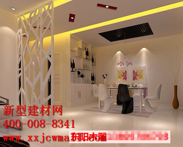 鏤空實木圖樣，新型建材網(wǎng)提供