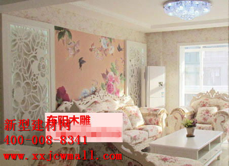 鏤空實(shí)木圖樣，新型建材網(wǎng)提供