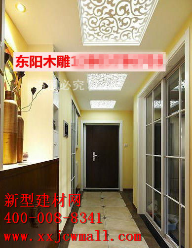 鏤空實(shí)木圖樣，新型建材網(wǎng)提供