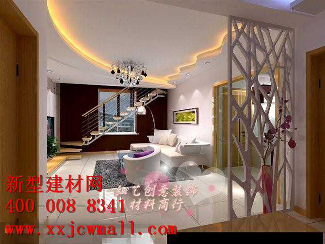 鏤空實(shí)木圖樣，新型建材網(wǎng)提供