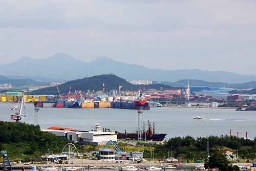 資料圖：韓國(guó)木浦港全景 新華社記者彭茜攝