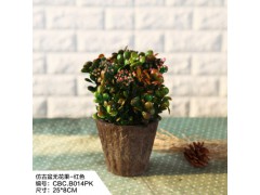 鄉(xiāng)村田園仿真無花果盆栽客廳咖啡廳店鋪裝飾多肉植物假花盆栽圖1