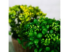 鄉(xiāng)村田園仿真無花果盆栽客廳咖啡廳店鋪裝飾多肉植物假花盆栽圖2