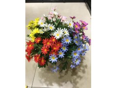 小雛菊手工絹花裝飾客廳插花圖1