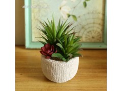 【城岸】高檔仿真花多肉植物套裝 假花塑料花裝飾花家居裝飾插花圖2