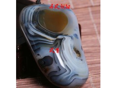 精品奇珍異石天然波斯瑪瑙把玩鳳凰飛天圖1