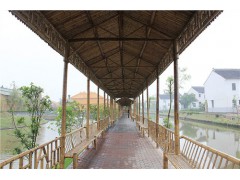 竹長廊,上海竹長廊,竹長廊廠家,蜀竹建筑供