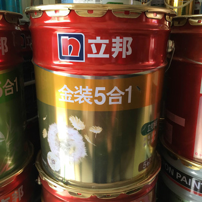 立邦漆金裝五合一凈味面漆內(nèi)墻漆防霉防水耐擦洗乳膠漆涂料