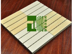 木質(zhì)條紋吸音板 學(xué)校報(bào)告廳吸音材料 籃球館吸音板 會(huì)所吸音板圖1
