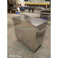 廠家加工不銹鋼垃圾車醫(yī)用不銹鋼垃圾推車定做不銹鋼拼臺(tái)焊接