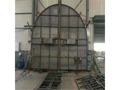 回風(fēng)口自復(fù)式 礦用斜井防爆門 重錘式或液壓自動控制圖1