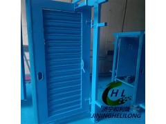 手動無壓調(diào)節(jié)風(fēng)門 礦用調(diào)節(jié)式無壓風(fēng)門 帶百葉窗推拉式圖1