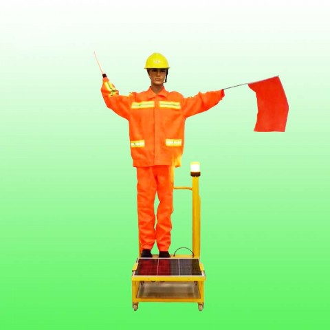太陽能搖旗機(jī)假人用于道路施工/高速公路養(yǎng)護(hù)等圖3