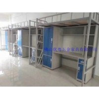 肇慶市高低雙層床學(xué)生床上下鋪鐵床批發(fā)鋼架學(xué)生公寓床廠家
