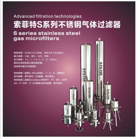 索菲特S系列不銹鋼氣體過(guò)濾器圖1