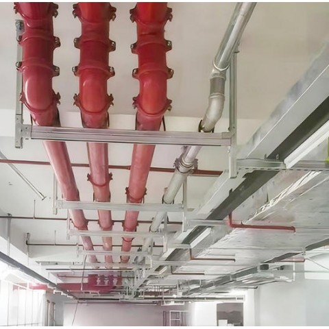 防震建筑消防水管支架 雙管多管單雙向抗震支架圖3
